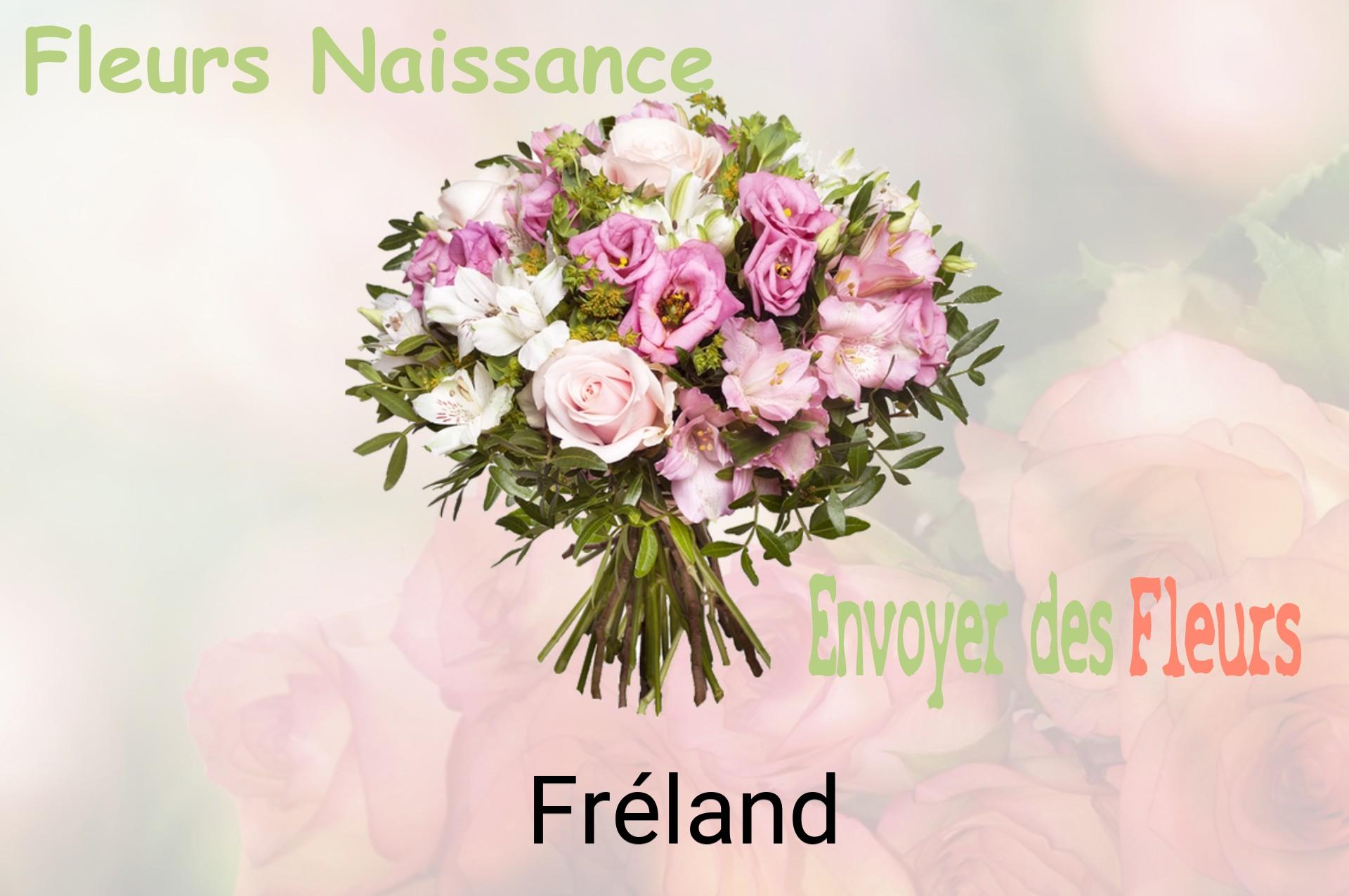Bouquet de fleurs de naissance livré à Fréland